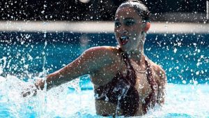 Alvarez, the 2021 American Athlete of the Year in artistic swimming