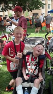 When Noah spoke to a local reporter after the race about his brother and best buddy