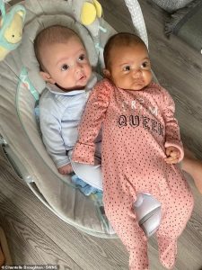 When Chantelle brings the twins out in the stroller, she claims people ask her whether she really is the mother of the twins