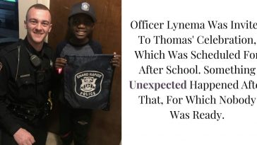 When No One Turned Up For The Boy's Birthday, The Police Officer Surprised Him With A Party