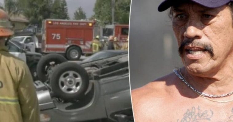 75-Yr-Old Actor Danny Trejo Runs To Save A Kid With Special Needs After Seeing A Car Flipped Upside Down
