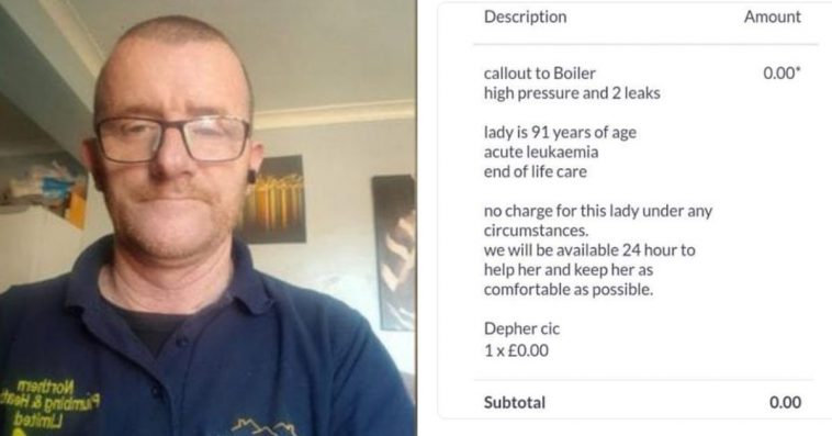 A 91-Year-Old Woman Who Was Close To Death Had Her Boiler Fixed By A Plumber. He Charged Her No Money
