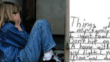 A Foster Child Begins Writing On Lined Paper Before Sharing A Heartbreaking