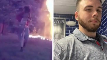 A Pizza Delivery Man Saves Five Children From A Burning House