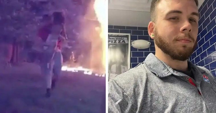A Pizza Delivery Man Saves Five Children From A Burning House