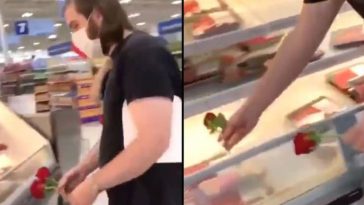 A Video Shows Vegans Throwing Roses On Meat At A Counter To 'Honor The Fallen.'