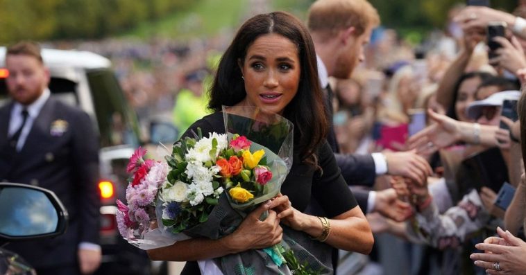 Meghan Markle's Embarrassing Flower-Related Interaction With Royal Aides Has Been Captured On Camera
