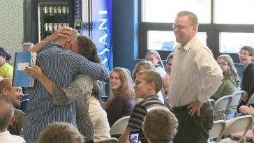 The Marine stated that he had been abroad for two years, highlighting how much he had missed his father's previous birthday festivities