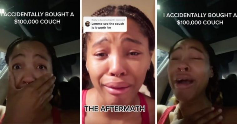 After "Accidentally" Purchasing A $100,000 Couch, Tiktoker Begs For Money