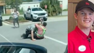 During A Carjacking, A Chick-Fil-A Employee Was Seen On Camera Rescuing A Mother & A Baby