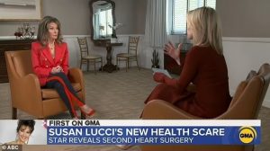 Lucci's physician, Dr. Richard Shlofmitz, told the network that "she wasn't experiencing a heart attack this time, and she wasn't unstable