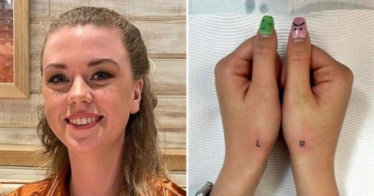 You'll Be Astonished To Know Why A Woman Chose To Have The Letters "L" & "R" Tattooed On Her Hands