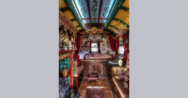 Extraordinary Interior Of An Early 1800s Gypsy Caravan