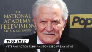 The 'days Of Our Lives' Legend & Jennifer Aniston's Father, John Aniston, Passed Away At The Age Of 89